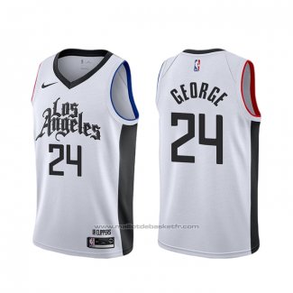 Maillot Los Angeles Clippers Paul George #24 Ville Blanc