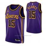 Maillot Los Angeles Lakers Austin Reaves #15 Statement 2022-23 Volet