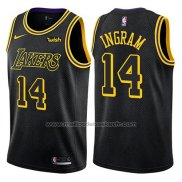 Maillot Los Angeles Lakers Brandon Ingram #14 Ville 2018 Noir
