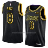 Maillot Los Angeles Lakers Channing Frye #8 Ville 2018 Noir