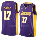 Maillot Los Angeles Lakers Isaac Bonga #17 Statement 2017-18 Volet