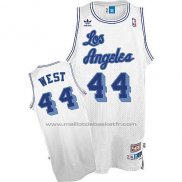 Maillot Los Angeles Lakers Jerry West #24 Retro Blanc