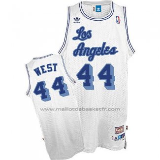 Maillot Los Angeles Lakers Jerry West #24 Retro Blanc