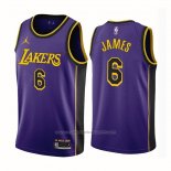 Maillot Los Angeles Lakers LeBron James #6 Statement 2022-23 Volet