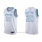 Maillot Los Angeles Lakers Mac Mcclung #20 Ville 2021-22 Blanc