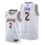Maillot Los Angeles Lakers Quinn Cook #2 Association Blanc