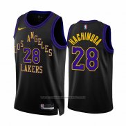 Maillot Los Angeles Lakers Rui Hachimura #28 Ville 2023-24 Noir