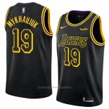 Maillot Los Angeles Lakers Sviatoslav Mykhailiuk #19 Ville 2018 Noir