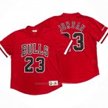 Maillot Manche Courte Chicago Bulls Michael Jordan #23 Rouge2