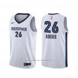 Maillot Memphis Grizzlies Kyle Korver #26 Association Blanc