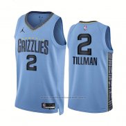 Maillot Memphis Grizzlies Xavier Tillman #2 Statement 2022-23 Bleu