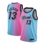 Maillot Miami Heat Bam Adebayo #13 Ville 2020-21 Bleu Rosa