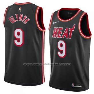 Maillot Miami Heat Kelly Olynyk #9 Classic 2018 Noir