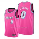 Maillot Miami Heat Meyers Leonard #0 Earned Rosa