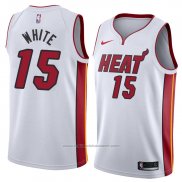 Maillot Miami Heat Okaro White #15 Association 2018 Blanc