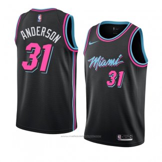 Maillot Miami Heat Ryan Anderson #31 Ville 2018-19 Noir