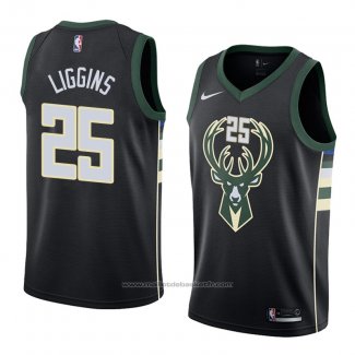 Maillot Milwaukee Bucks Deandre Liggins #25 Statement 2018 Noir