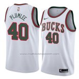 Maillot Milwaukee Bucks Marshall Plumlee #40 Classic 2018 Blanc