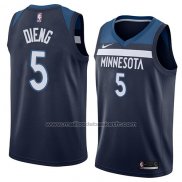 Maillot Minnesota Timberwolves Gorgui Dieng #5 Icon 2018 Bleu