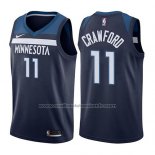 Maillot Minnesota Timberwolves Jamal Murray #11 Crawford Icon 2017-18 Bleu