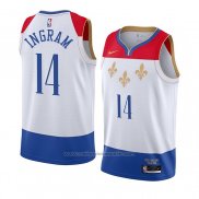 Maillot New Orleans Pelicans Brandon Ingram #14 Ville 2020-21 Blanc