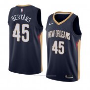 Maillot New Orleans Pelicans Dairis Bertans #45 Icon 2018 Bleu