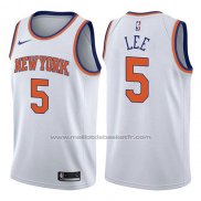 Maillot New York Knicks Courtney Lee #5 Association 2017-18 Blanc