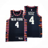 Maillot New York Knicks Derrick Rose #4 Ville Edition 2019-20 Bleu
