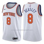 Maillot New York Knicks Michael Beasley #8 Association 2017-18 Blanc