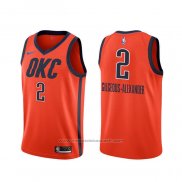 Maillot Oklahoma City Thunder Shai Gilgeous-Alexander #2 Earned Orange
