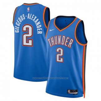 Maillot Oklahoma City Thunder Shai Gilgeous-Alexander #2 Icon Bleu