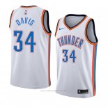 Maillot Oklahoma City Thunderr Tyler Davis #34 Association 2018 Blanc