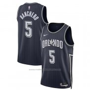 Maillot Orlando Magic Paolo Banchero #5 Ville 2023-24 Bleu