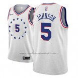 Maillot Philadelphia 76ers Amir Johnson #5 Earned 2018-19 Gris