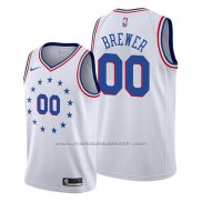 Maillot Philadelphia 76ers Corey Brewer #00 2018-19 Blanc