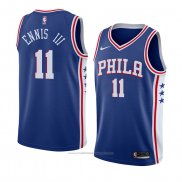 Maillot Philadelphia 76ers James Ennis III #11 Icon 2018 Bleu