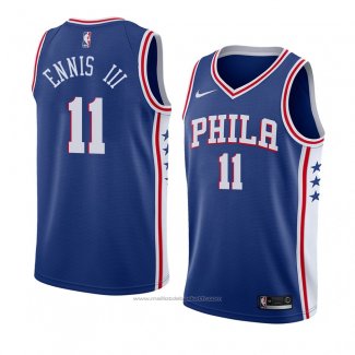 Maillot Philadelphia 76ers James Ennis III #11 Icon 2018 Bleu