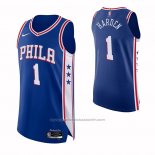 Maillot Philadelphia 76ers James Harden #1 Icon 2021-2022 Authentic Bleu