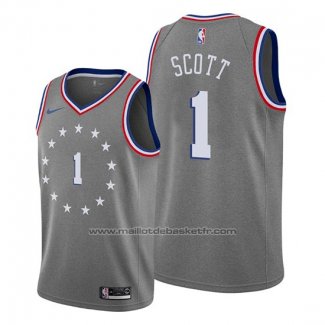 Maillot Philadelphia 76ers Mike Scott #1 Ville Gris