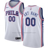 Maillot Philadelphia 76ers Personnalise 17-18 Blanc