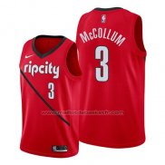 Maillot Portland Trail Blazers C.j. McCollum #3 Earned 2019 Rouge