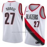 Maillot Portland Trail Blazers Jusuf Nurkic #27 Association 2018 Blanc