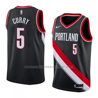 Maillot Portland Trail Blazers Seth Curry #5 Icon 2018 Noir