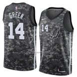 Maillot San Antonio Spurs Danny Green #14 Ville 2018 Gris