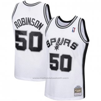 Maillot San Antonio Spurs David Robinson #50 Mitchell & Ness 1998-99 Blanc