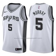 Maillot San Antonio Spurs Dejounte Murray #5 Swingman Association 2017-18 Blanc