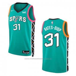 Maillot San Antonio Spurs Keita Bates-Diop #31 Ville 2022-23 Vert