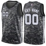 Maillot San Antonio Spurs Personnalise Ville 17-18 Blanc