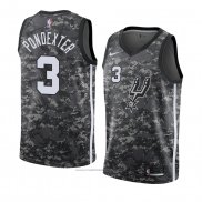 Maillot San Antonio Spurs Quincy Pondexter #3 Ville 2018 Gris