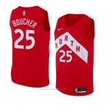 Maillot Toronto Raptors Chris Boucher #25 Earned 2018-19 Rouge